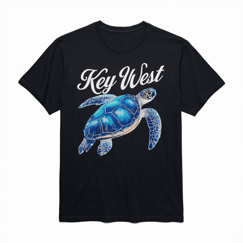 LAKIDAY Funny Sea Turtle Graphic Tee Beach Life Tortoise T Shirt Turtle ...