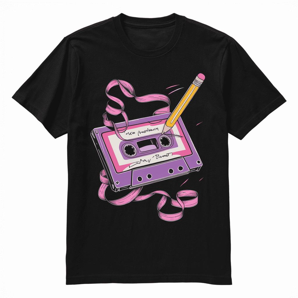 Hip Hop Artists Cassettes T-Shirt - Old School Rap Tee Hip Hop Artists Cassettes T-Shirt - Old School Rap Tee