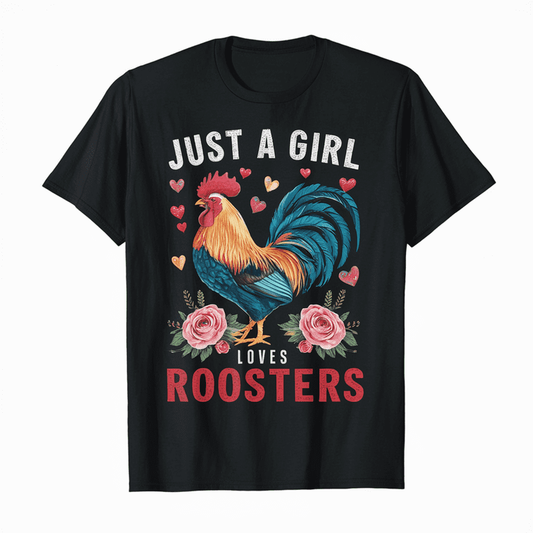 Just A Girl Who Loves Chickens T Shirt Chicken Lover Farm Just A Girl Who Loves Chickens T Shirt Chicken Lover Farm