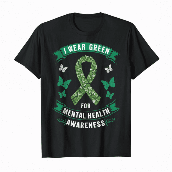 LAKIDAY Mental Health T Shirt Short Sleeve Funny Therapist Psychologist Tee Awareness Tops