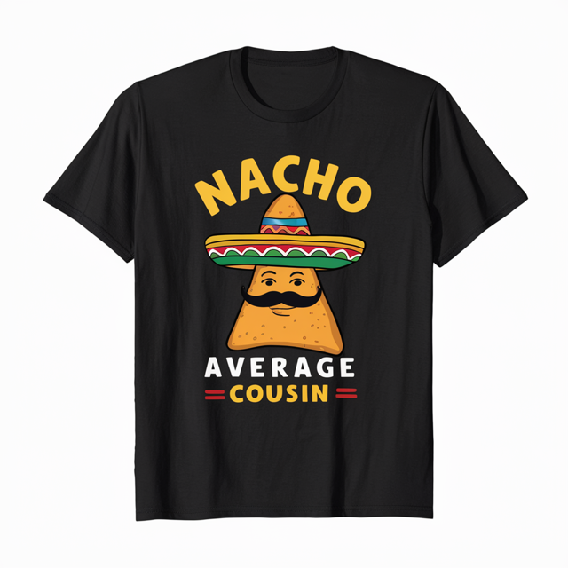 LAKIDAY Nacho Average Cousin Mexican Dish Cuz Cinco De Mayo Gift T ...