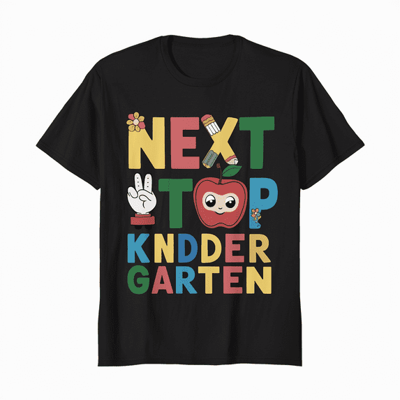 LAKIDAY Next Stop Kndder Garten T-Shirt End of the 5th Grade Funny Graduation Gift Tee Top