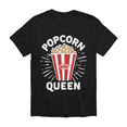 thumbnail image 1 of LAKIDAY Popcorn T-shirt Popcorn Lover Black Shirt Cinema Crew Neck Casual Tee, 1 of 5
