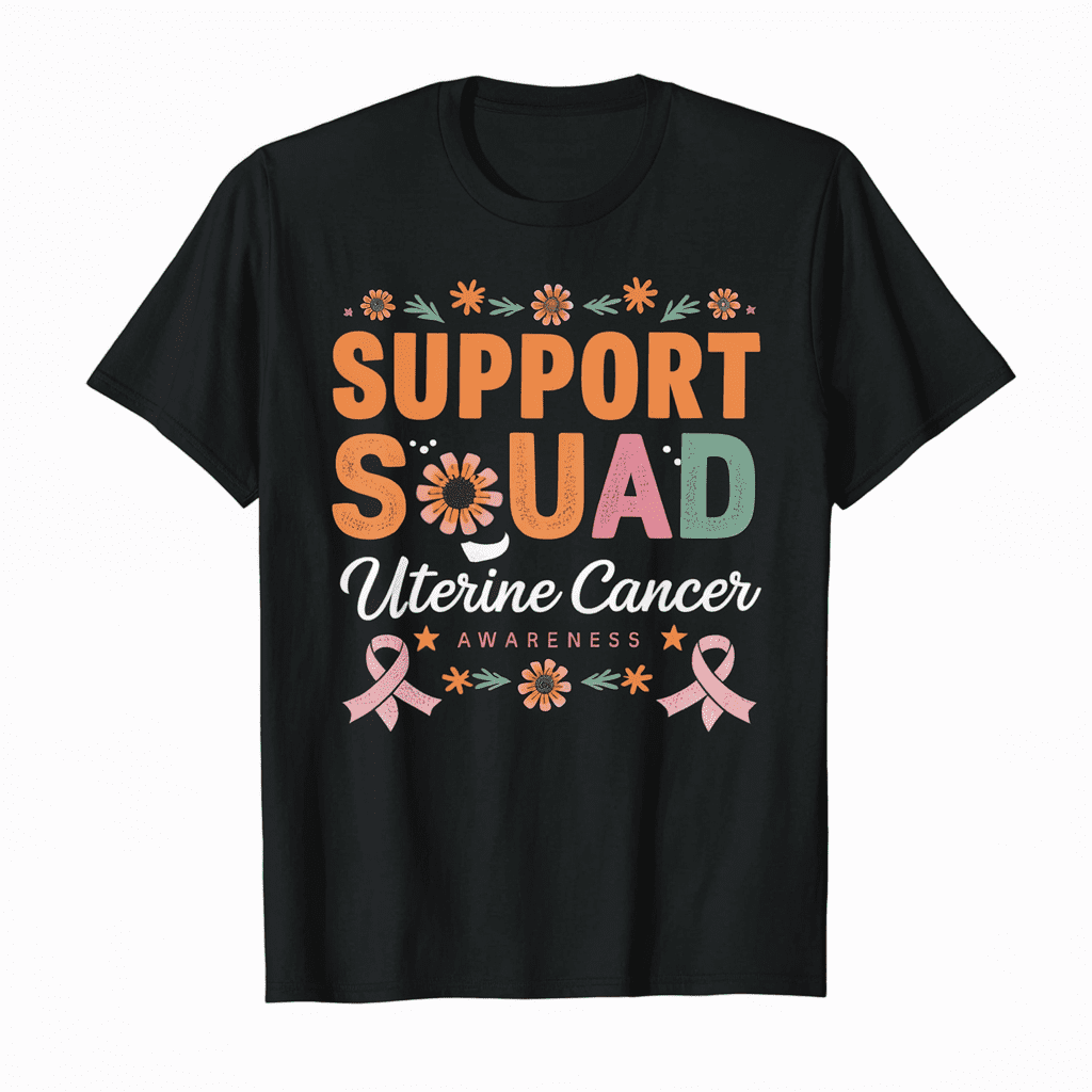 LAKIDAY Support Squad Squamous Cell Carcinoma Awareness T Shirt Cancer