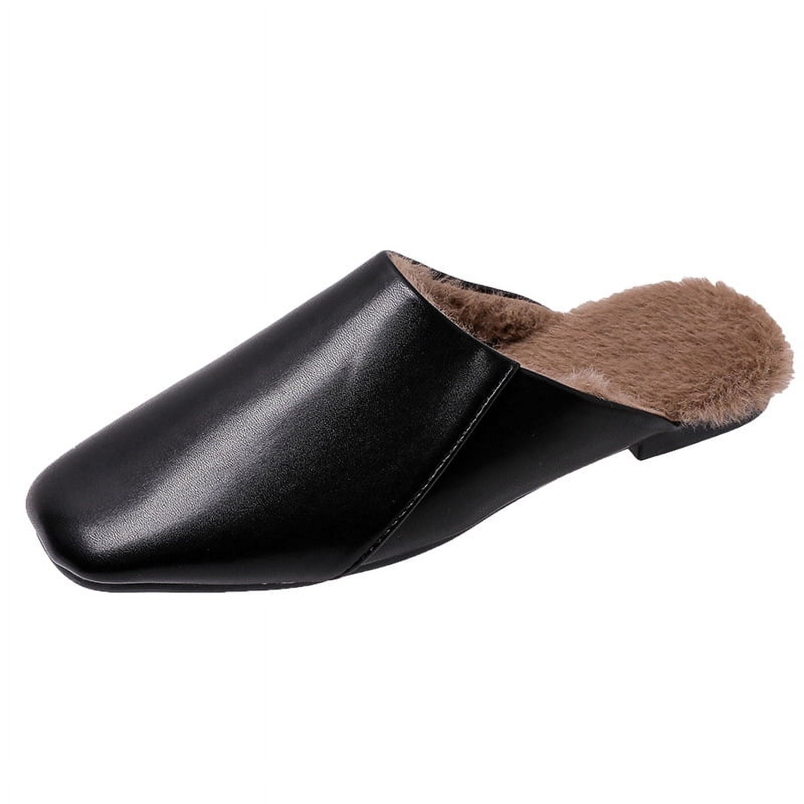 LAKIDAY Women's Mules Shoes with Chunky LowHeeled Walking Comfortable