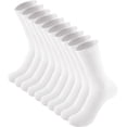 thumbnail image 1 of LAKIDAY Womens Crew Socks Thin Cotton Long Socks Arch Support Casual Workout High Socks 5 Pairs, 1 of 7