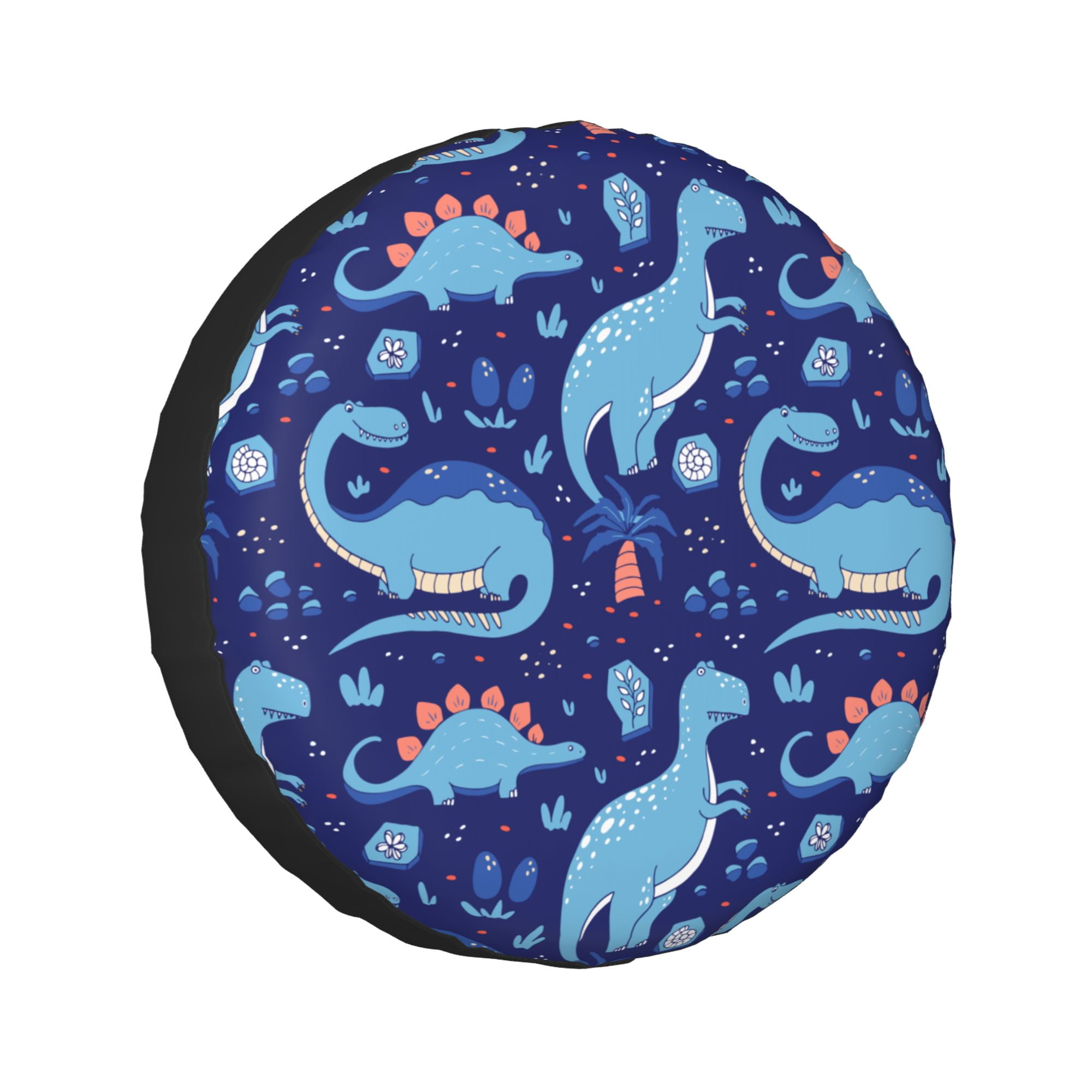 LAKIMCT Blue Cartoon Dinosaurs Spare Tire Cover Protectors ...