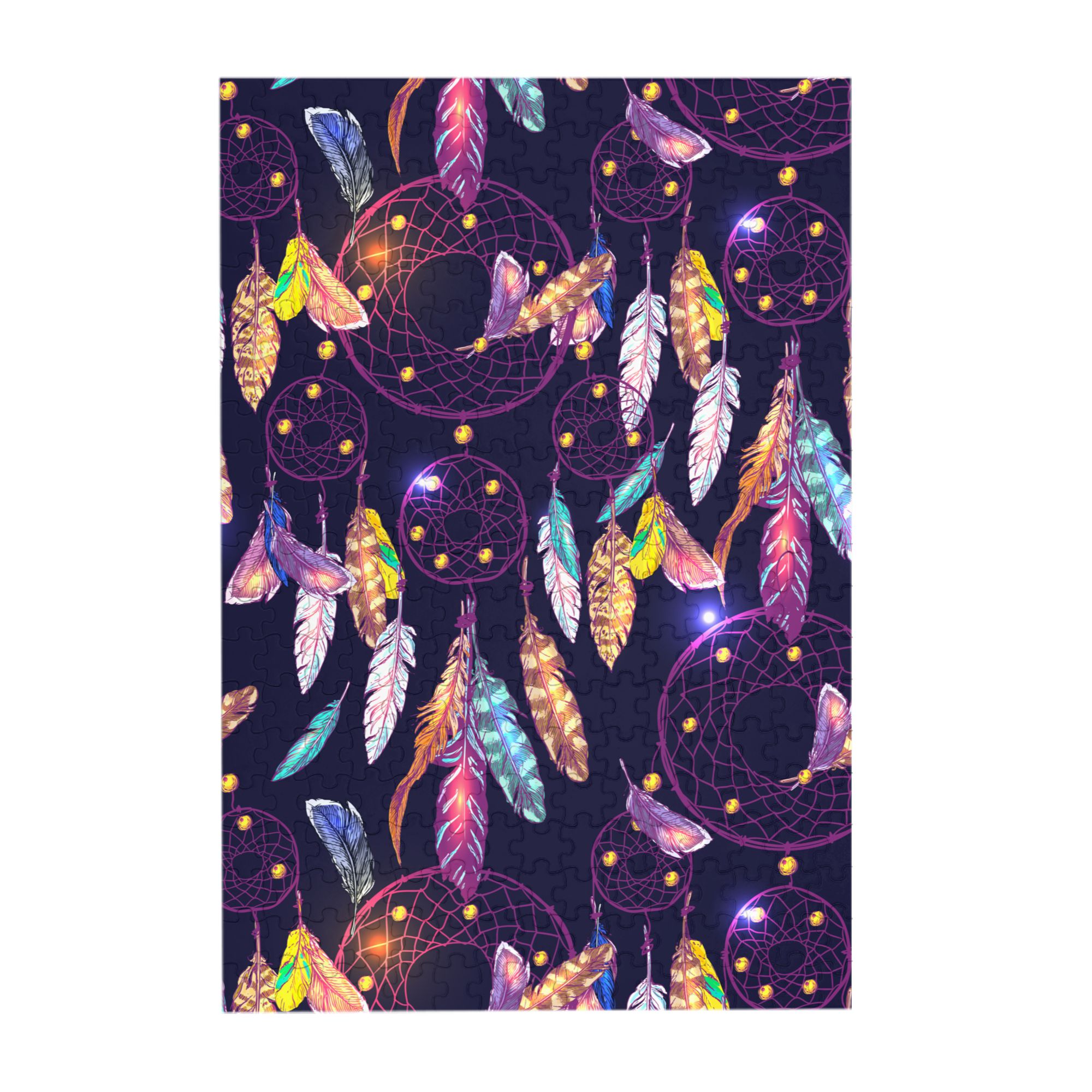 LAKIMCT Bohe Style Dream Catcher Jigsaw Puzzles 300 Pieces, Wooden Puzzle Pieces Gift Puzzles