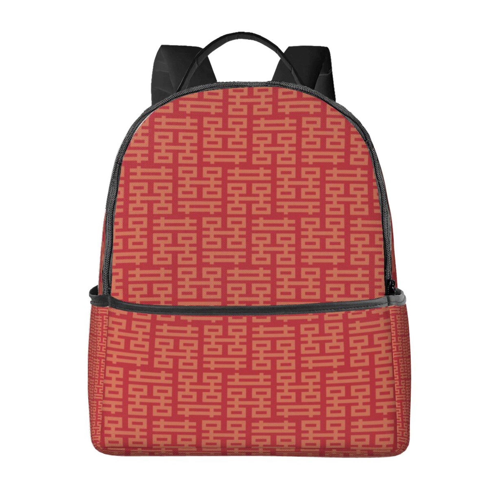 LAKIMCT Chinese Cave Room Words Backpack for Women Men, Fashion