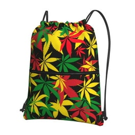LAKIMCT Black Cow Print Drawstring Backpack with Zipper Sports String Bag Sackpack for Adult Teens Water Resistant Gym Sack for Gym Shopping Beach Yoga Walmart