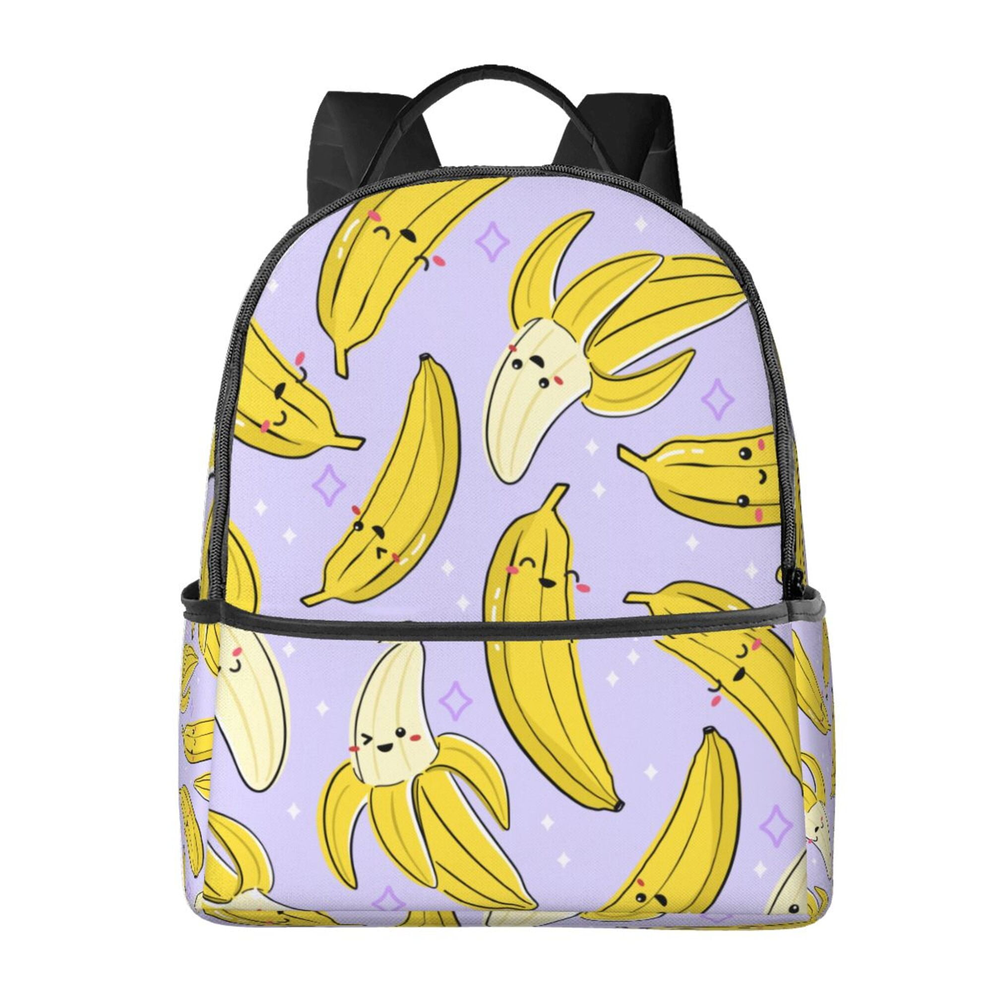 LAKIMCT Cute Bananas Fruit Backpack for Women Men, Fashion Lightweight