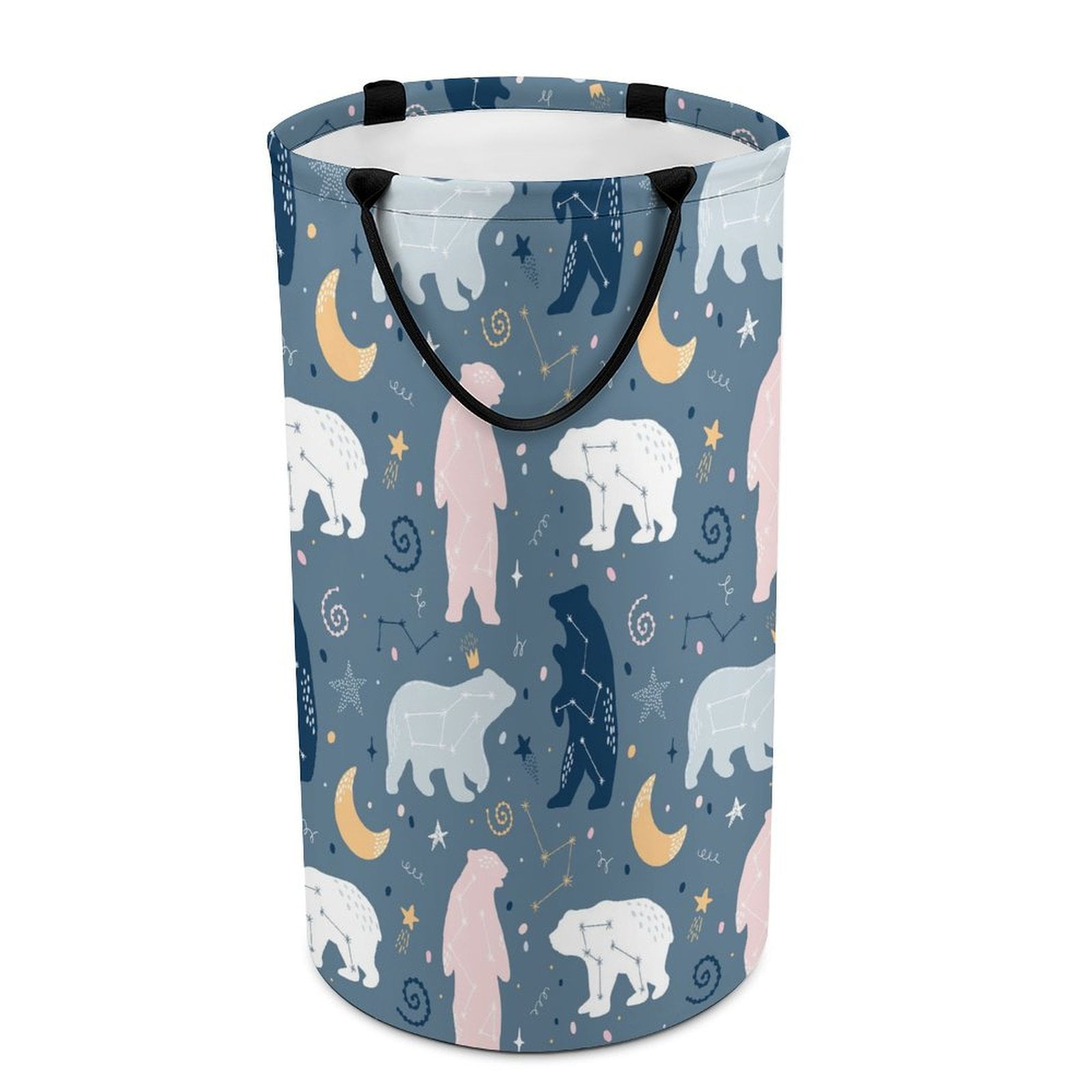 LAKIMCT Cute Bears Sky Laundry Basket, 86.5L Tall Large Laundry Hamper