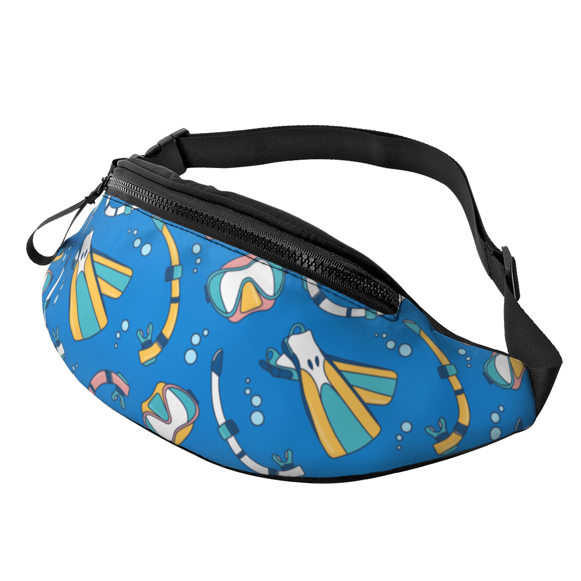 LAKIMCT Diving Element Fanny Pack for Women Men with Headphone Jack