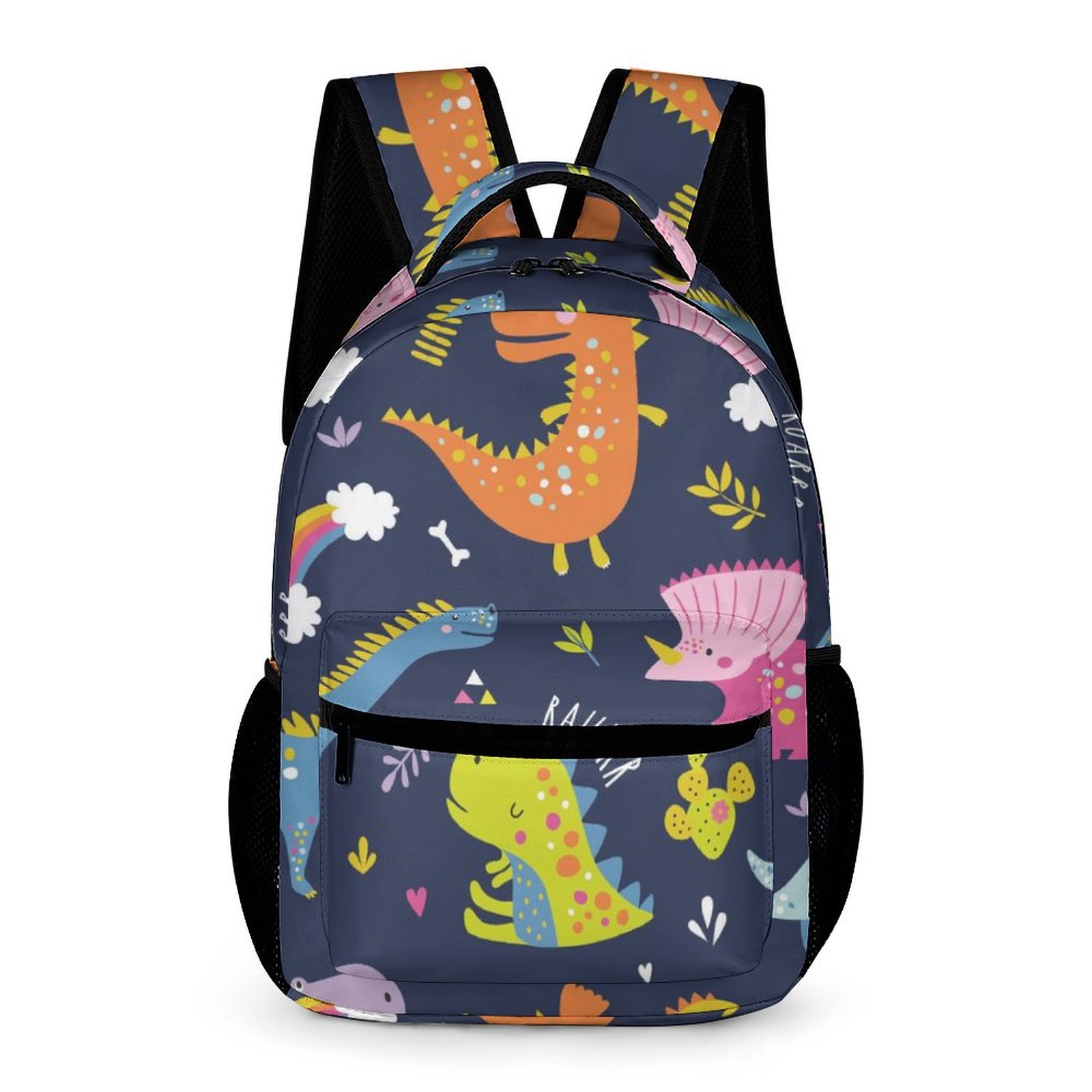 LAKIMCT Kids Backpack, Funny Colorful Dinosaurs Schoolbag for Boys ...