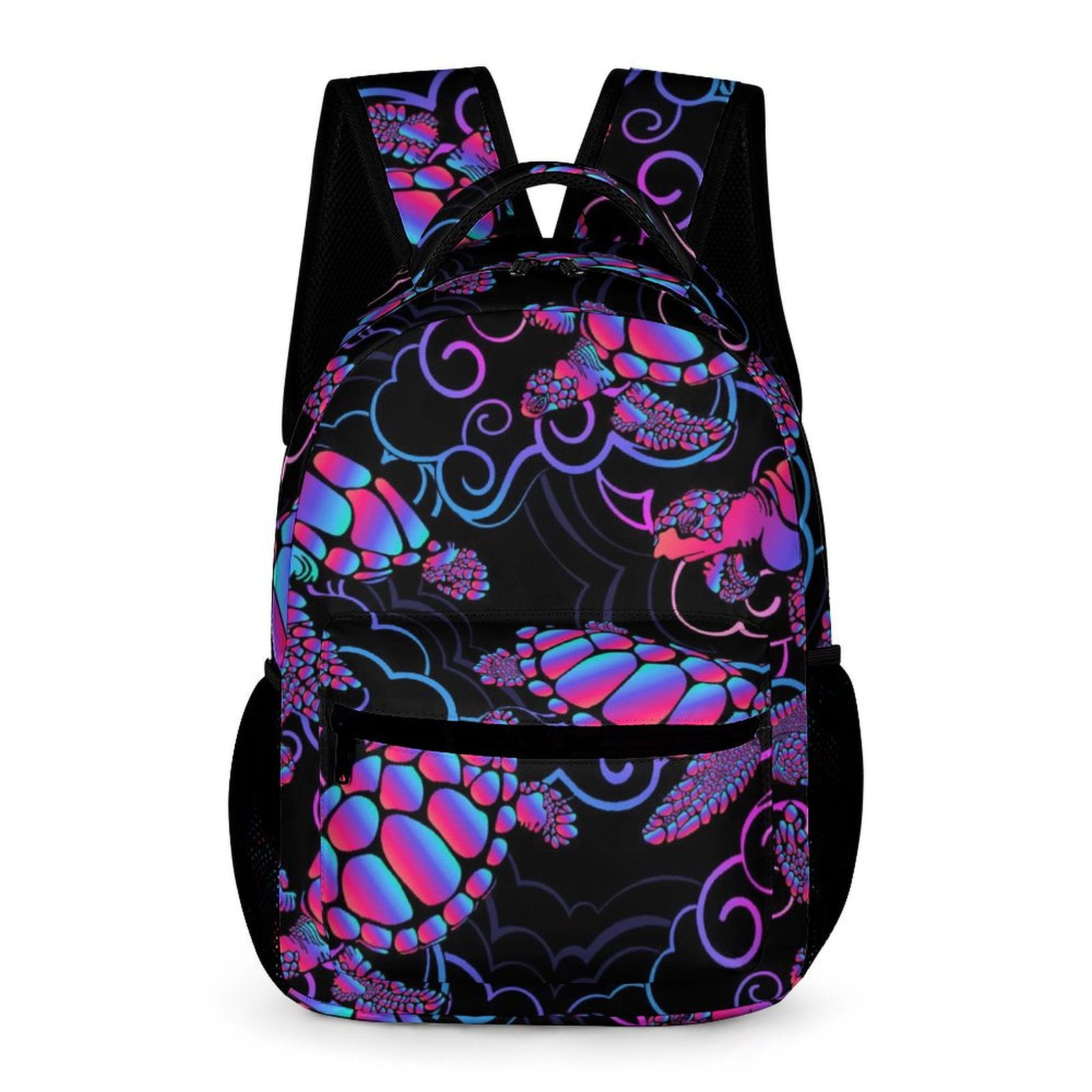 LAKIMCT Kids Backpack, Psychedelic Sea Turtle Schoolbag for Boys Girls ...