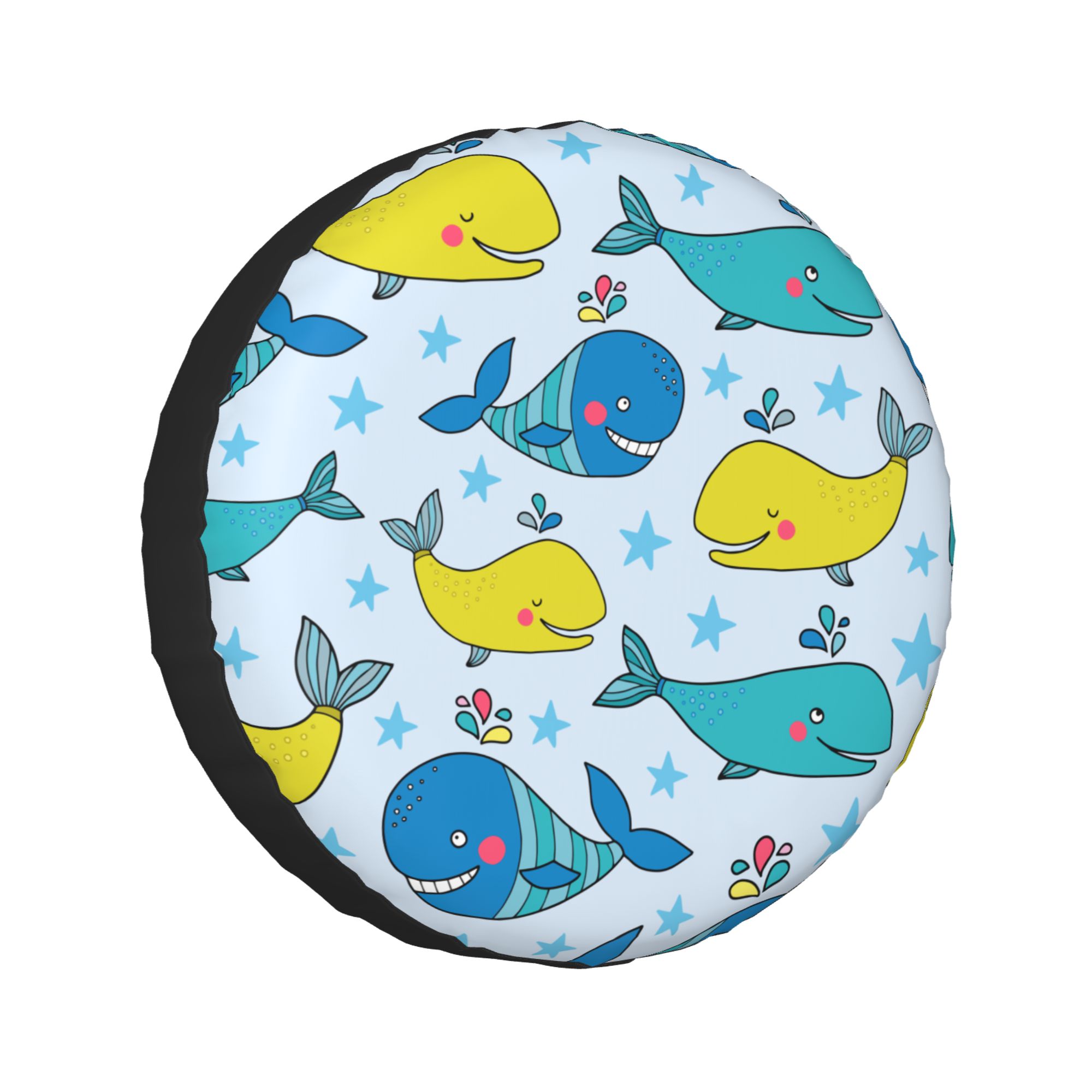LAKIMCT Lovely Whales Spare Tire Cover Protectors, Weatherproof Wheel