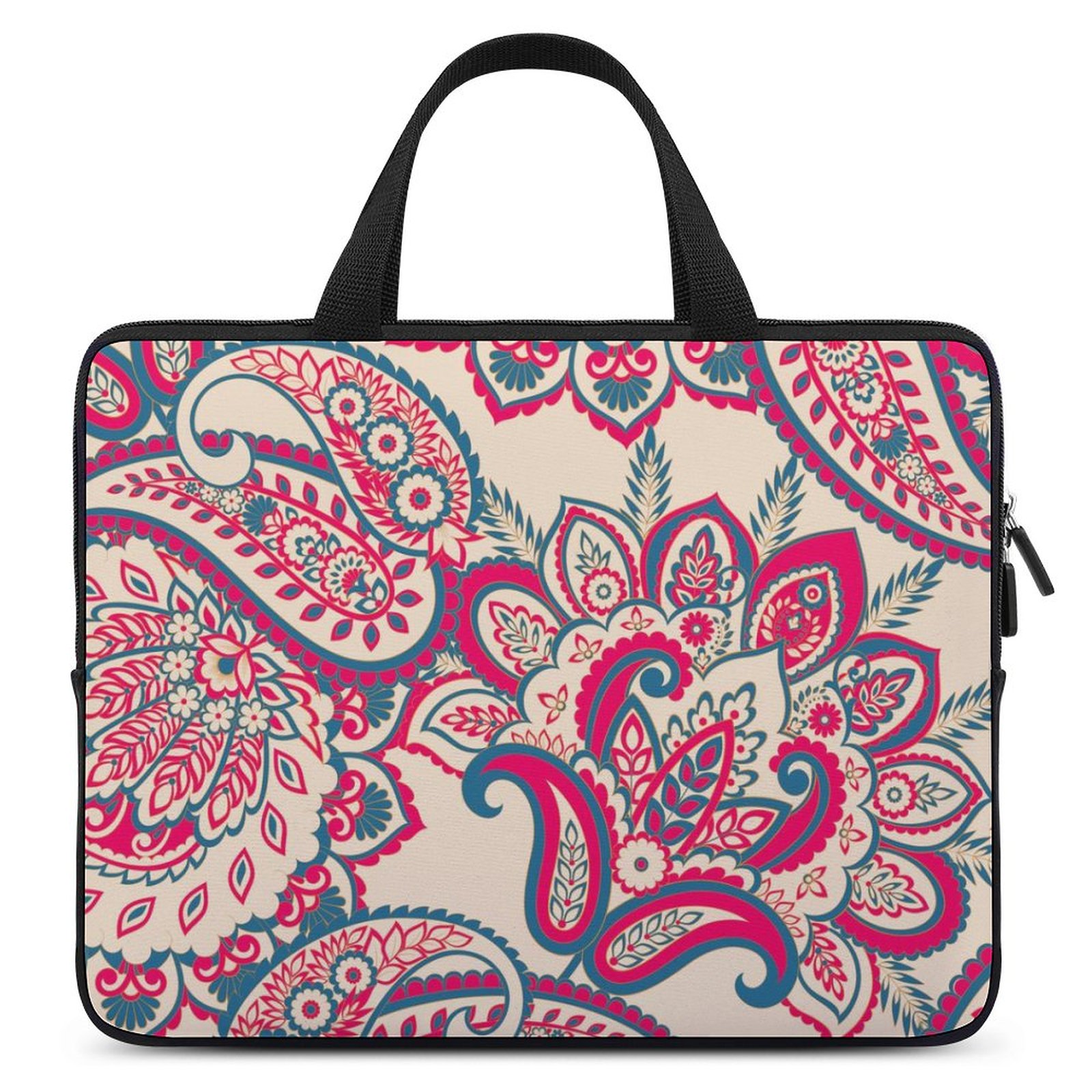 LAKIMCT Paisley Floral Laptop Bag Computer Bag Briefcase Messenger Bag