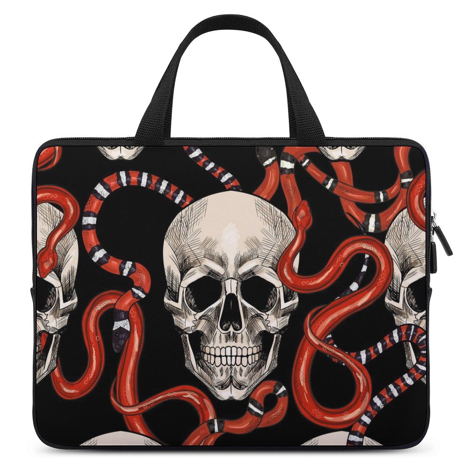 LAKIMCT Skulls Red Snakes Laptop Bag Computer Bag Briefcase Messenger ...