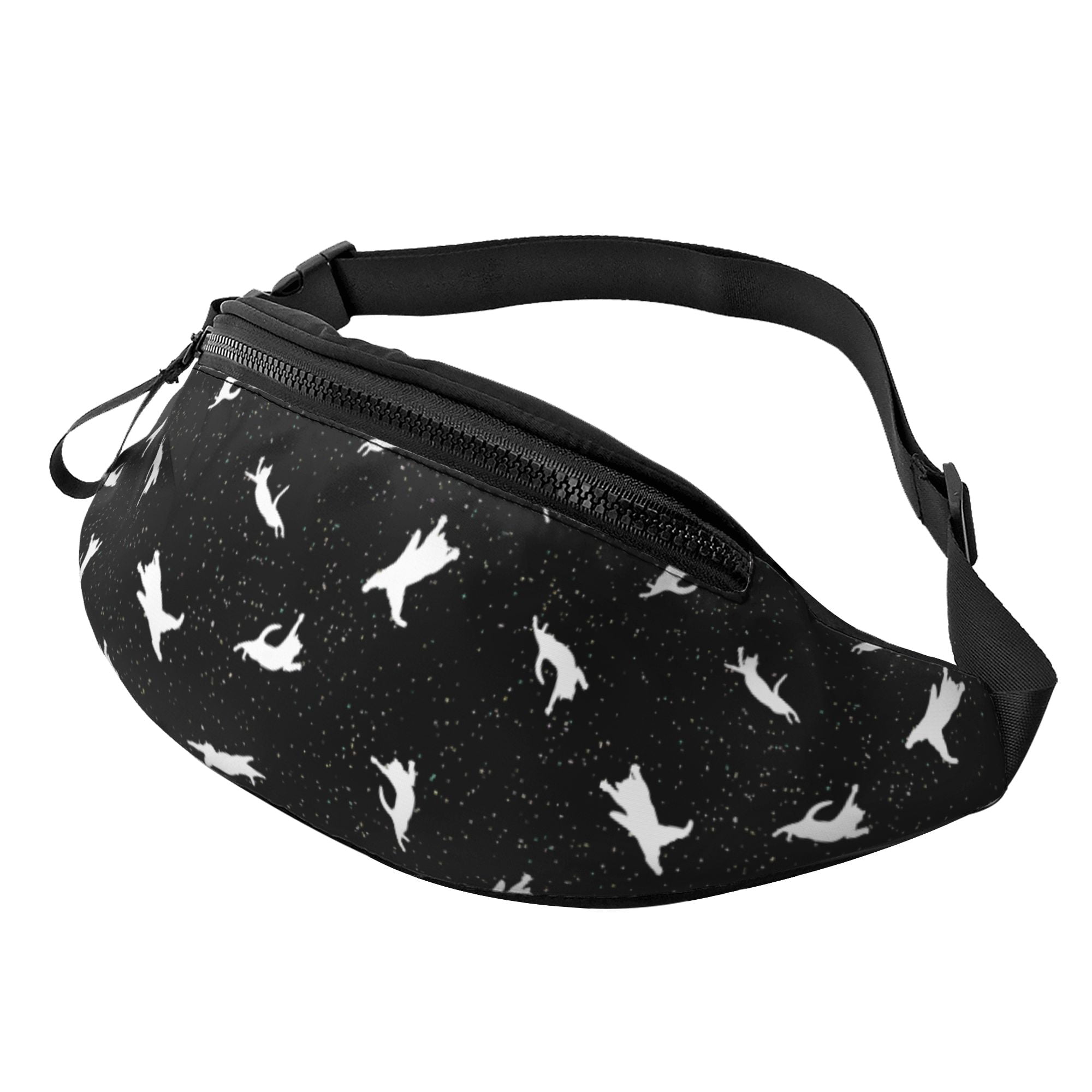 LAKIMCT Space Starry Cats Fanny Pack for Women Men with Headphone Jack ...