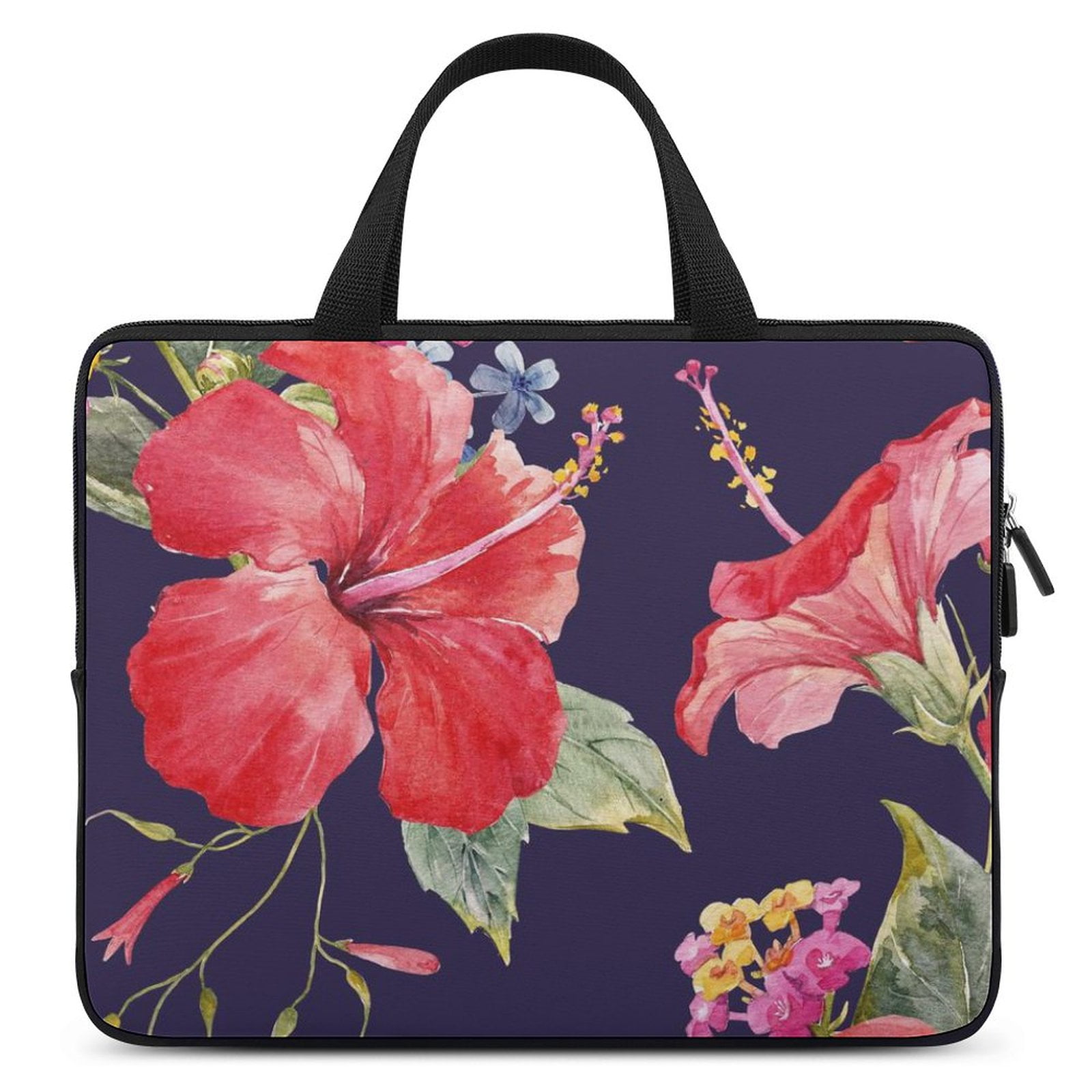 LAKIMCT Tropical Red Hibiscus Flower Laptop Bag Computer Bag Briefcase Messenger Bag Waterproof Laptop Case for Work 10 inch Walmart