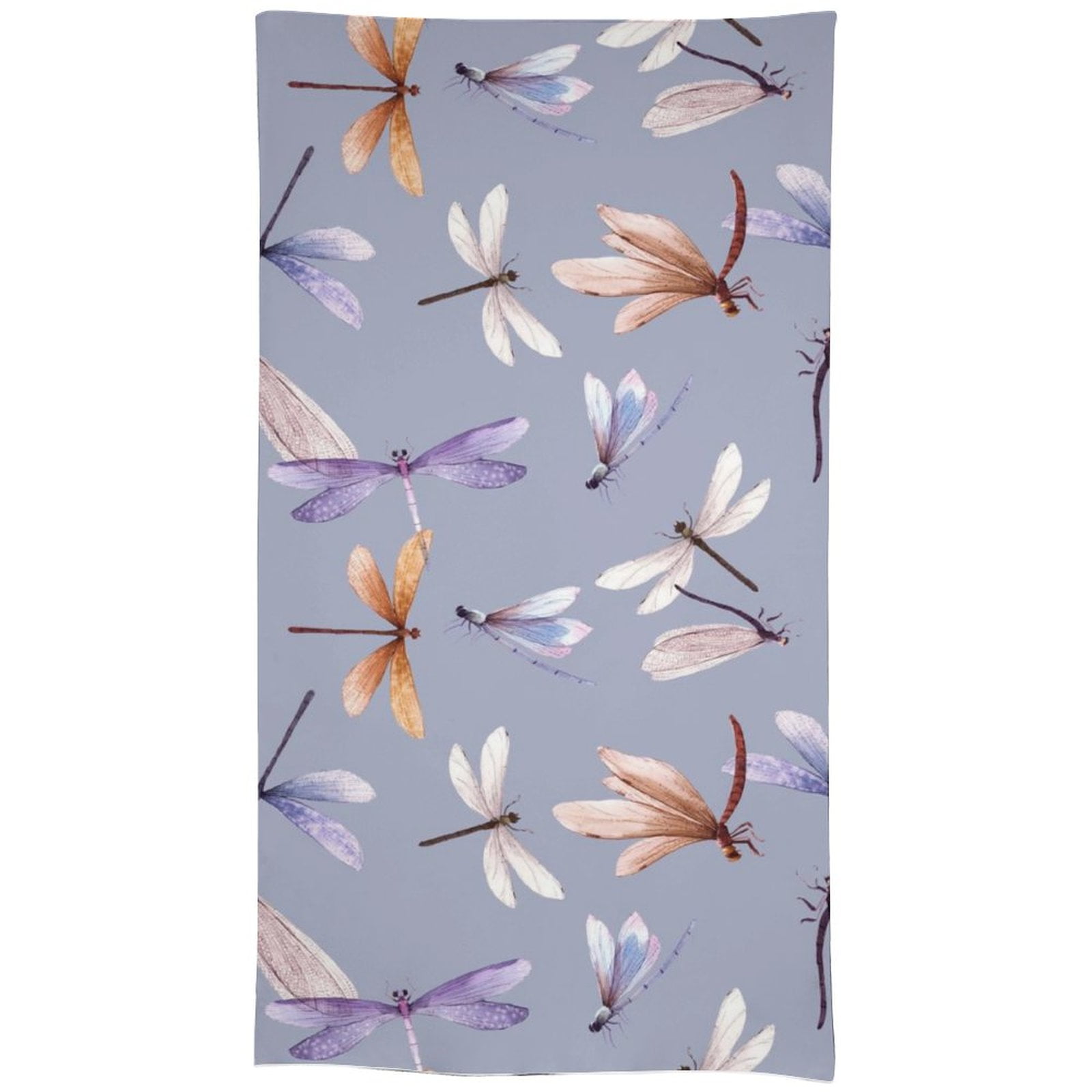 LAKIMCT Watercolor Dragonfly Pattern Tablecloth for Holiday Birthday