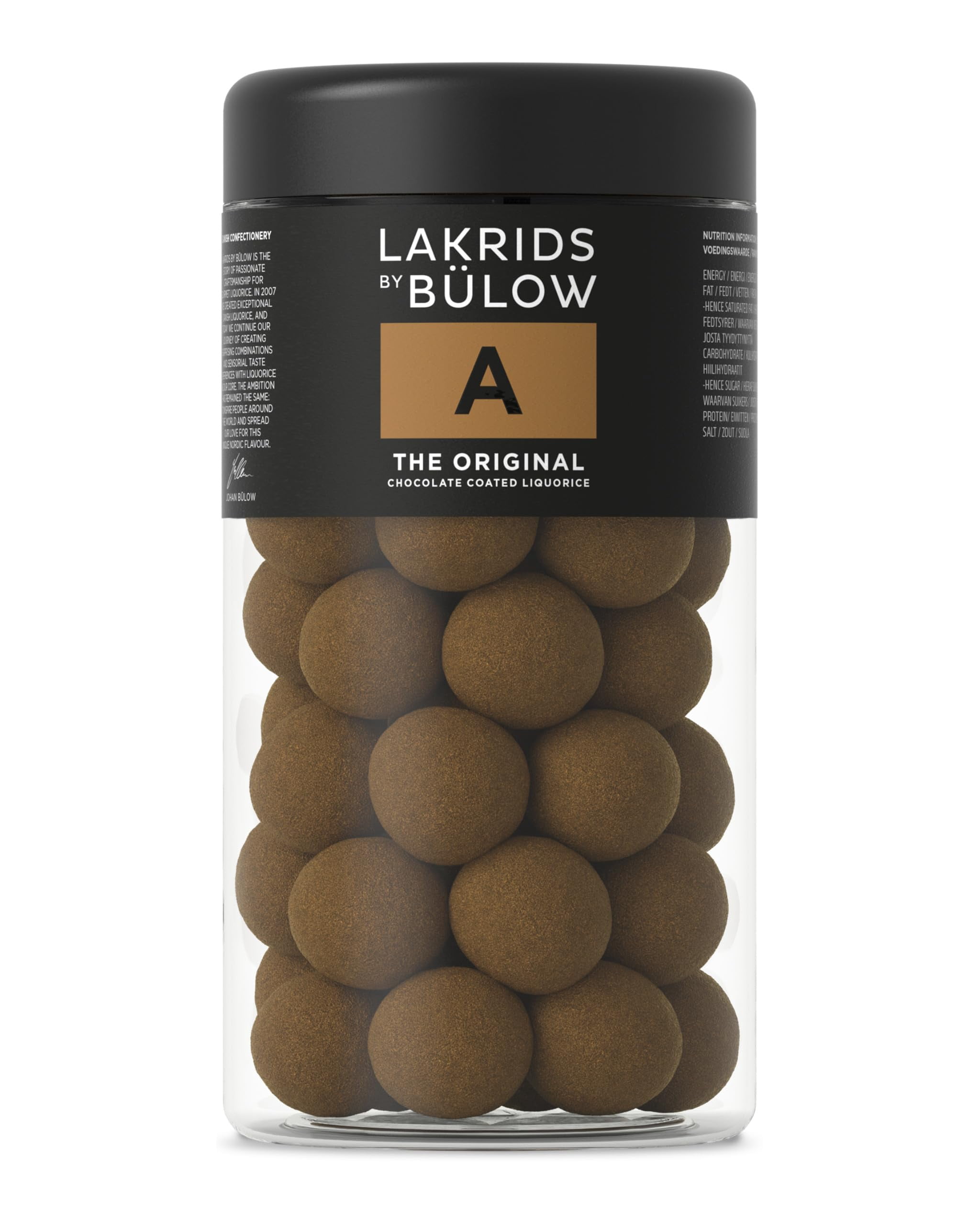 LAKRIDS BY BÜLOW Gourmet Licorice Selection Box - Chocolate Coated, 6.2oz, 4 Flavors From Denmark