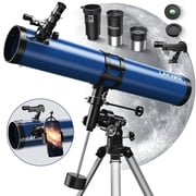 LAKWAR 114EQ Professional Astronomical Reflector Telescope Large Optic Telescope for Beginners Adults Stargazing