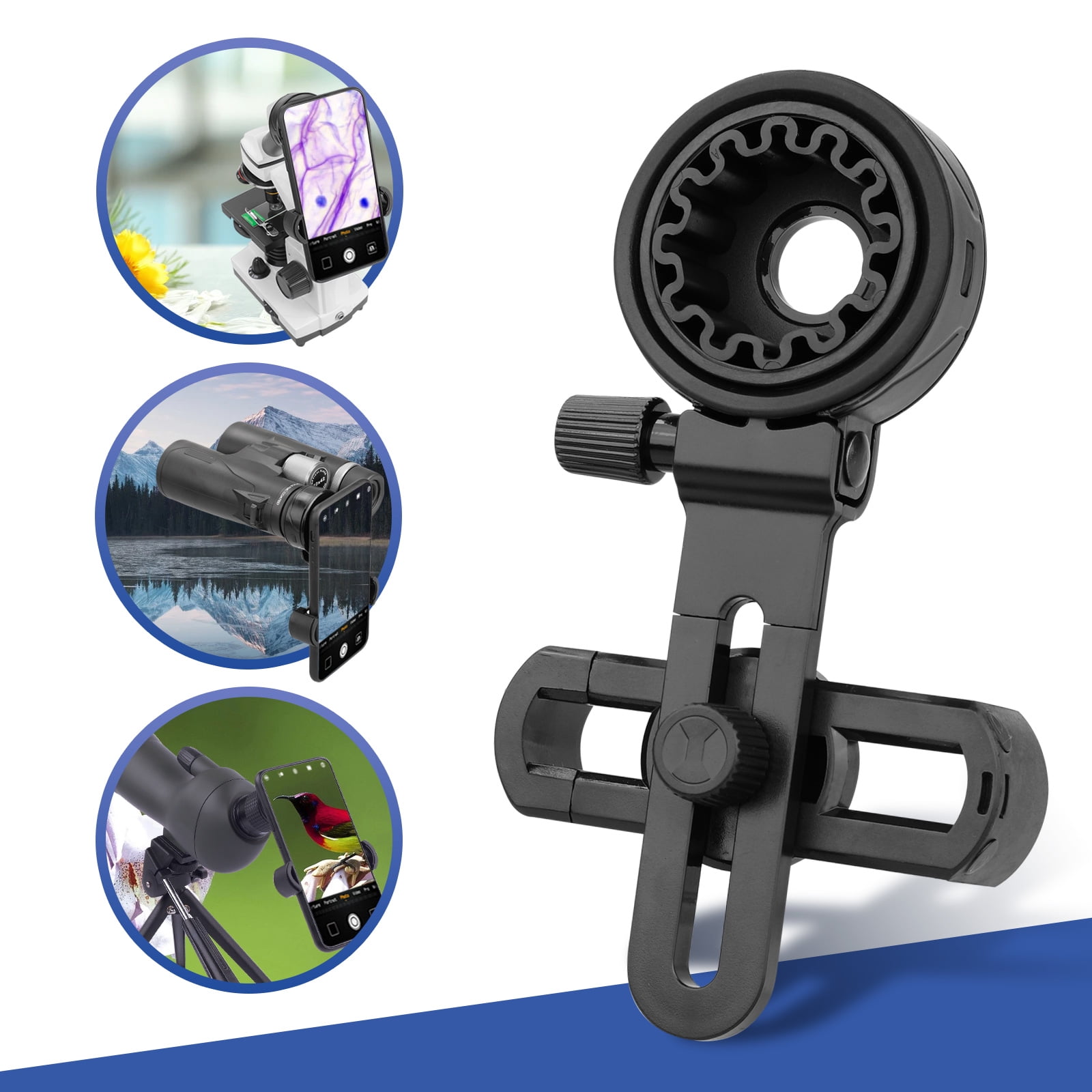 LAKWAR Binocular Phone Mount ,Telescope Phone Adapter for Binoculars
