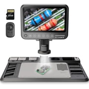 Digital Microscope for Adults 1600X, 28 LEDs Illumination, 4032P HD Soldering Microscope for Electronics Repair, Error Coins Inspection