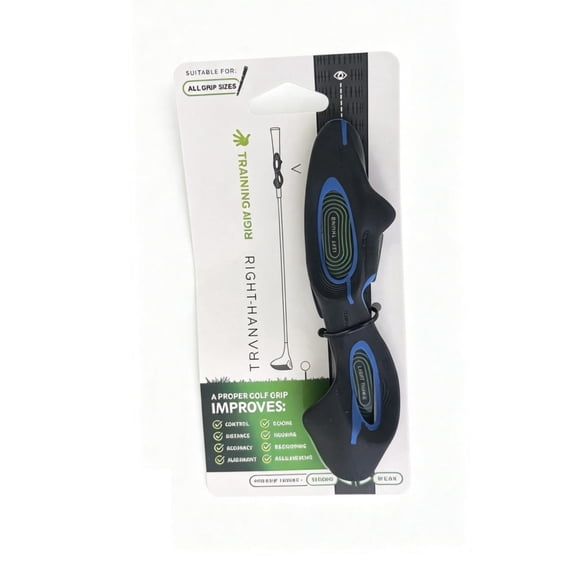 LAKWAR Golf Grip Training Aid for Right-Handed Golfers Fits All Sizes | Snap-On Golf Training Aid Ideal for Beginners All Skill Levels Keep Proper Hand Position Swing Technique-Blue