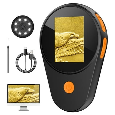 LAKWAR Handheld Microscope, 2.0 inch  Digital Microscope 500X, Portable Microscope  Coin Microscope for Collector,USB Compatible with PC Windows, Mac OS
