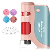 LAKWAR Microscope for Kids ,Mini Microscope Science Kits for Boys Girls Student STEM Toy