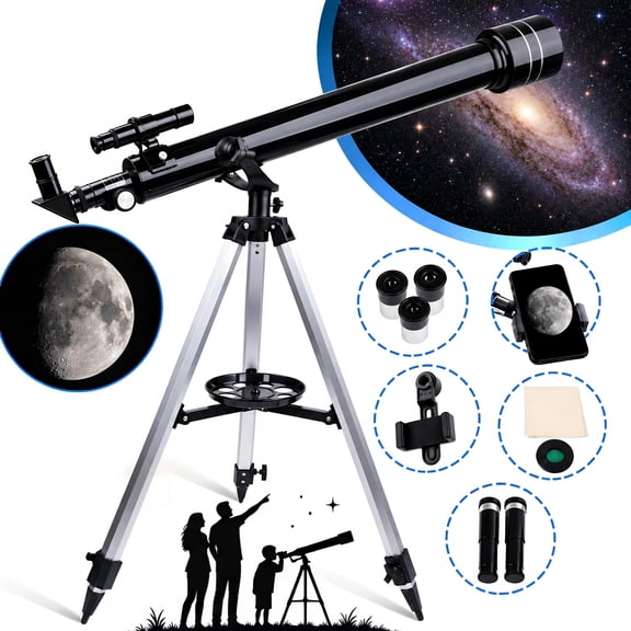 LAKWAR 800mm Telescope for Adults and Kids High Powered-600X Refracting Telescopes for Astronomy Beginners -Astronomical Telescope for Planets Stars