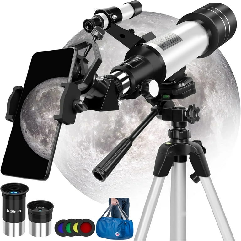 LAKWAR Good Travel Telescope for Adults & Kids, 400/70mm Refractor