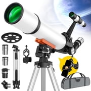 Telescope for Adults and Kids Beginners -500mm Astronomical Refracting Telescope with Carry Bag, Phone Adapter 20-150X High Powered