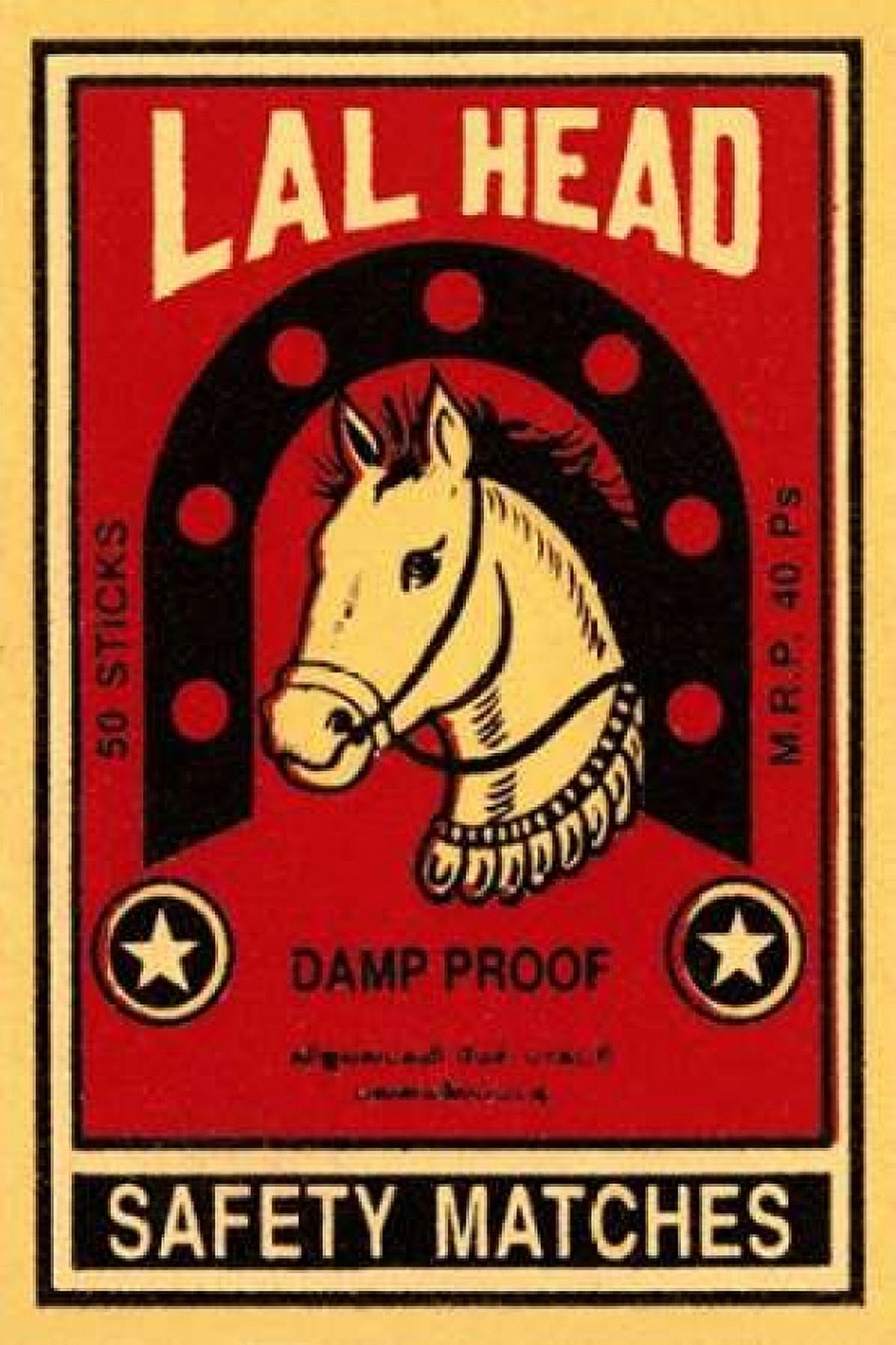 LAL Head Safety Matches Canvas Art - Phillumenart (24 x 36)