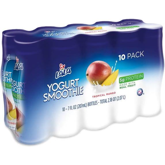 LALA Drinkable Yogurt, Tropical Mango, 7 Oz., 10 Count