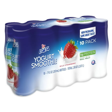 LALA Drinkable Yogurt, Wild Strawberry, 7 Oz., 10 Count