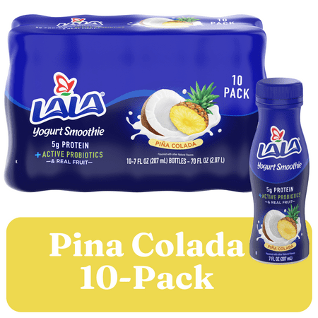 Lala Pina Colada Yogurt Smoothie 7oz-10 PACK