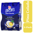 thumbnail image 1 of LALA Probiotic Protein Yogurt Smoothie Drink, Low Fat, Pina Colada, 7 oz Plastic Bottle (4 Ct), 1 of 12