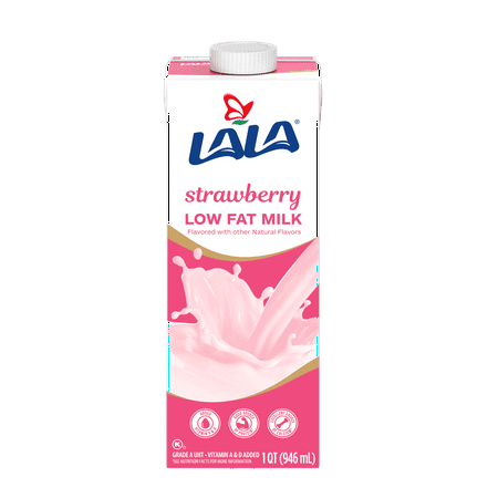 LALA Strawberry 1% Milk UHT 32oz