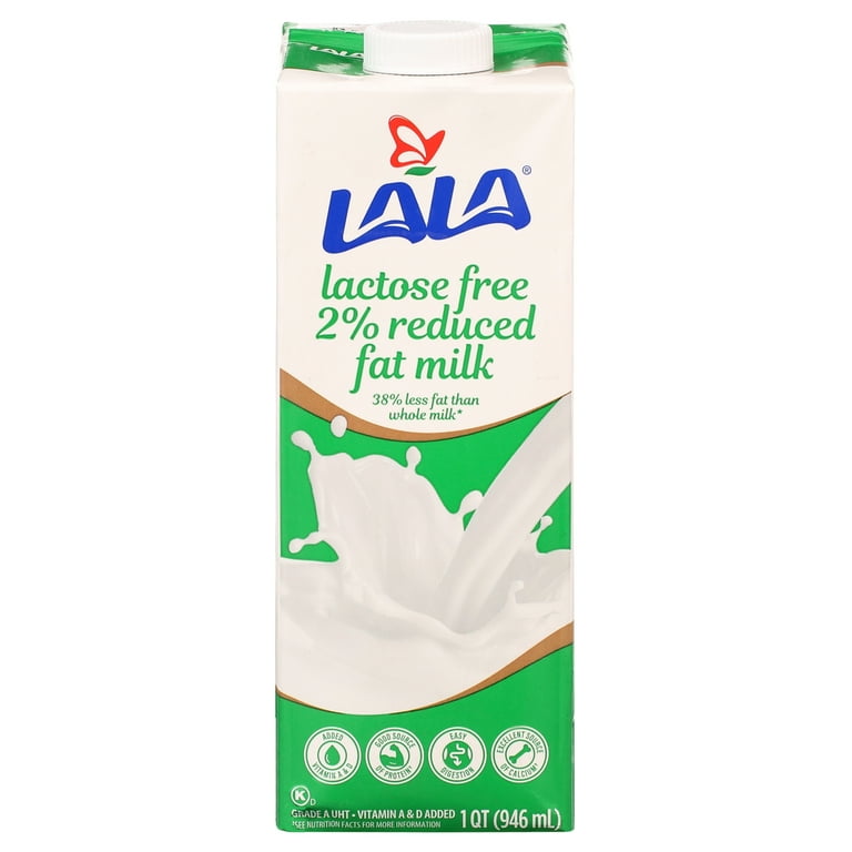 LALA LALA Ultra-Pasteurized Lactose Free Reduced Fat Milk, 32-oz