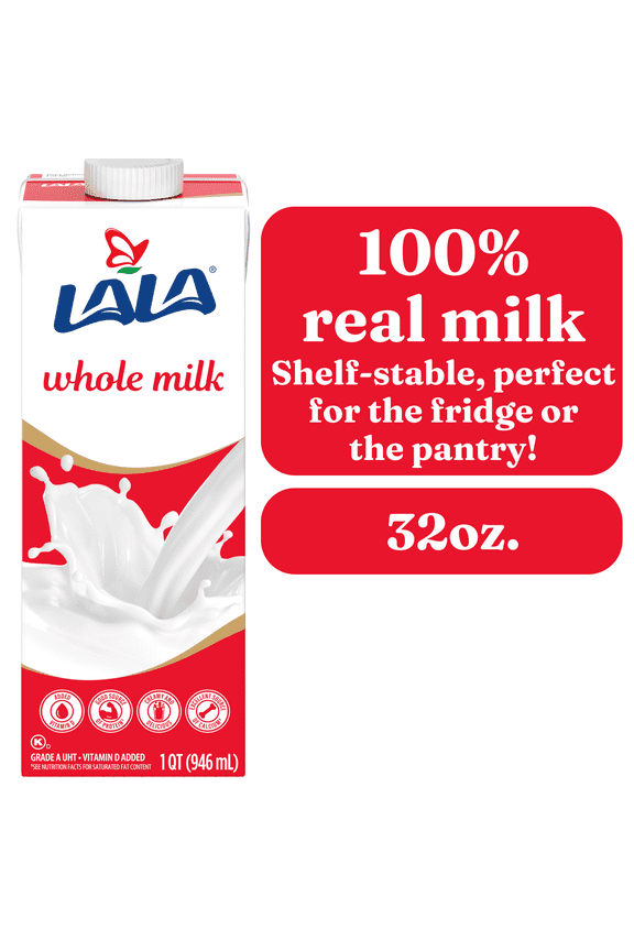 Whole Milk UHT Shelf-Stable, Unflavored, 32 oz Box