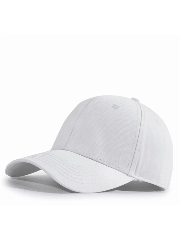 Hard Crown Baseball Cap for Men Women, Wide Brim Structured Dad Hat, Adjustable Strap, 56-58CM Head Circumference, Casual Outdoor Sun Hat