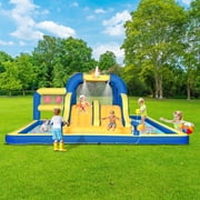 LALAHO Water Bounce House, Inflatable Water Slide Park for Kids, Backyard Summer Outdoor Fun for Childrens
