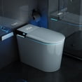 thumbnail image 1 of LALAHOO Luxury Smart Toilet with Warm Water Sprayer and Dryer, Foot Sensor Operation, Heated Bidet Seat, Toilet with Built in Tank and LED Display, 1 of 10