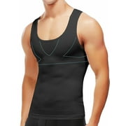 LALAMELON Compression Shirts for Men Gynecomastia Moobs Tummy Control Body Shapewear Base Layer Tank Tops