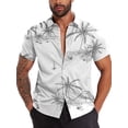 thumbnail image 1 of LALAMELON Men's Hawaiian Shirt Button Down Tropical Holiday Beach Shirts Casual Short Sleeve Tops, 1 of 6