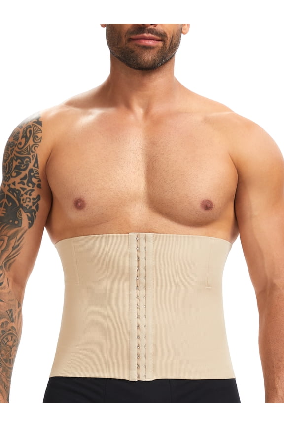 Waist Trainer for Men Shapewear Tummy Control Body Shaper Slimming Cincher with Hook Fajas Para Hombres