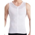 thumbnail image 1 of LALAMELON Zip Up Waist Girdle Shirt Vest Chest Compression Body Shaper for Men, 1 of 2